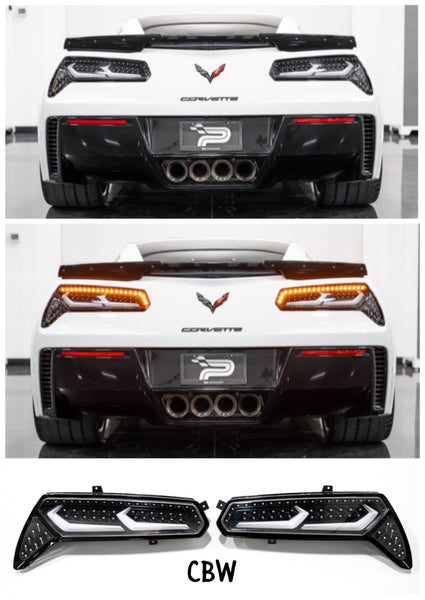 2014-2019 C7 Corvette C8-Style Sequential LED Tail Lights [Auto Revita ...